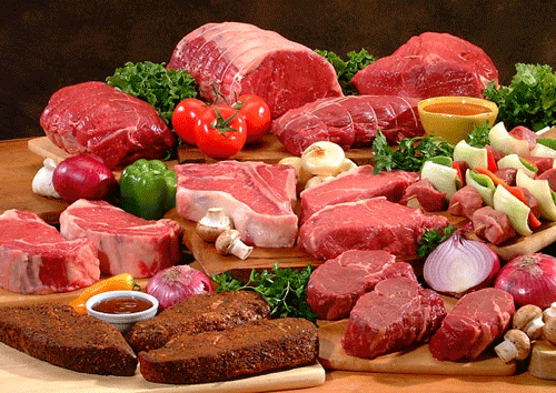 Premium meat display